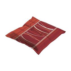 Foto van Madison zitkussen - hocker - lines brick - 50x50 - rood