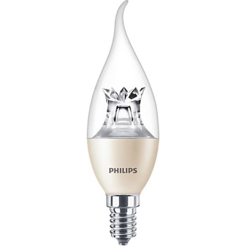 Foto van Philips lighting 30604200 led-lamp energielabel f (a - g) e14 kaars windlicht 2.8 w = 25 w warmwit (ø x l) 38 mm x 129 mm 1 stuk(s)