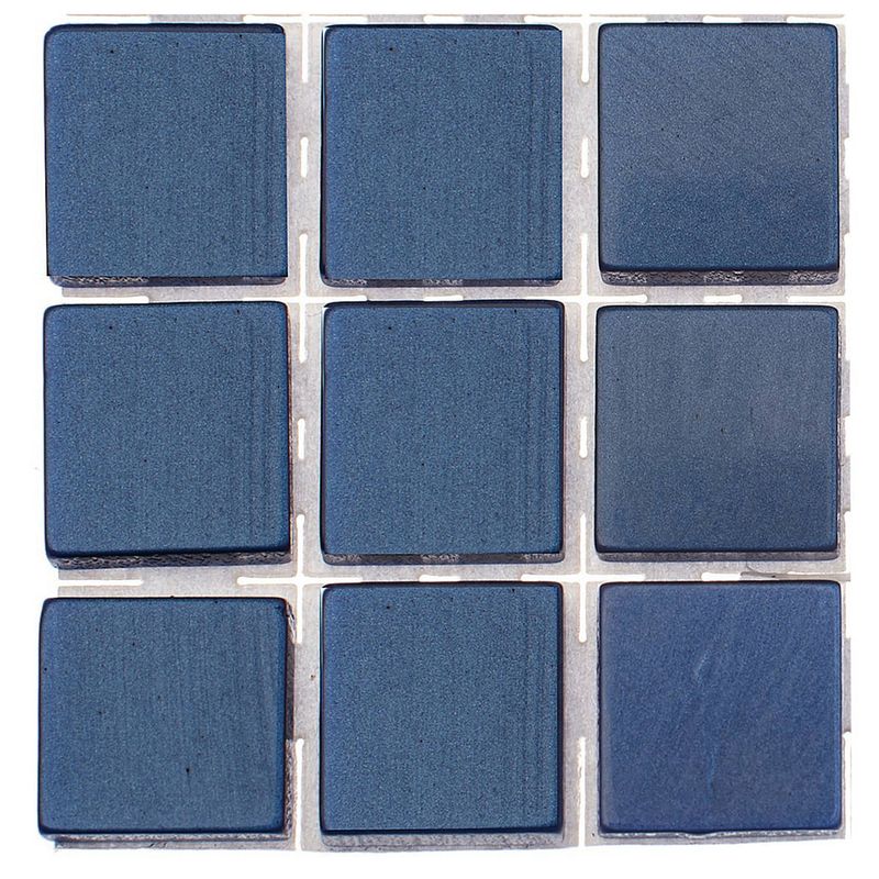 Foto van 252x stuks mozaieken maken steentjes/tegels kleur donkerblauw 10 x 10 x 2 mm - mozaiektegel