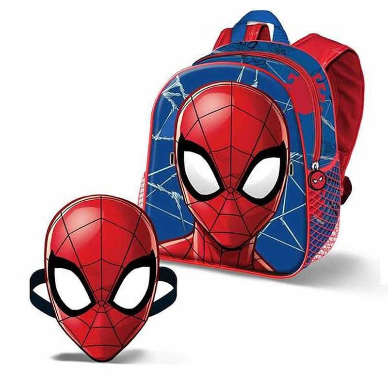 Foto van Schoolrugzak spiderman masker 27 x 24 x 9,5 cm