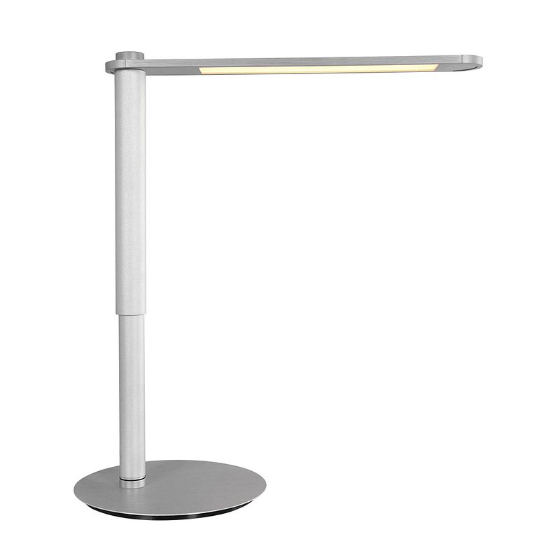 Foto van Design tafellamp - steinhauer - metaal - design - led - l: 38cm - voor binnen - woonkamer - eetkamer - zilver