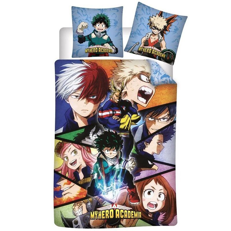 Foto van My hero academia dekbedovertrek, quirk - eenpersoons - 140 x 200 cm - polyester