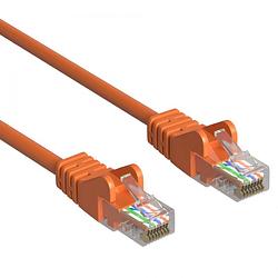 Foto van Cat 5e - u/utp - netwerkkabel - patchkabel - internetkabel - 1 gbps - 1 meter - oranje - allteq