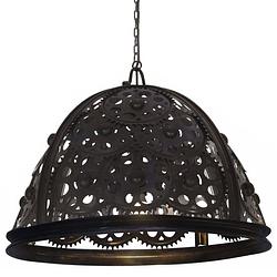 Foto van Vidaxl plafondlamp industrieel kettingwiel-ontwerp e27 65 cm