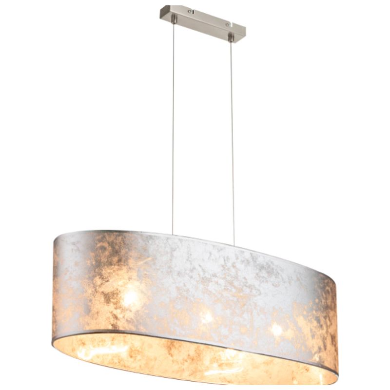 Foto van Moderne hanglamp amy i - l:65cm - e27 - metaal - grijs