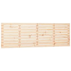 Foto van The living store houten wandhoofdbord - massief grenenhout - 206 x 3 x 63 cm - klassiek design