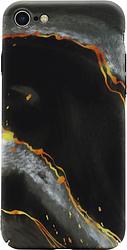 Foto van Bluebuilt black marble hard case apple iphone se 2022 / se 2020 / 8 / 7 back cover