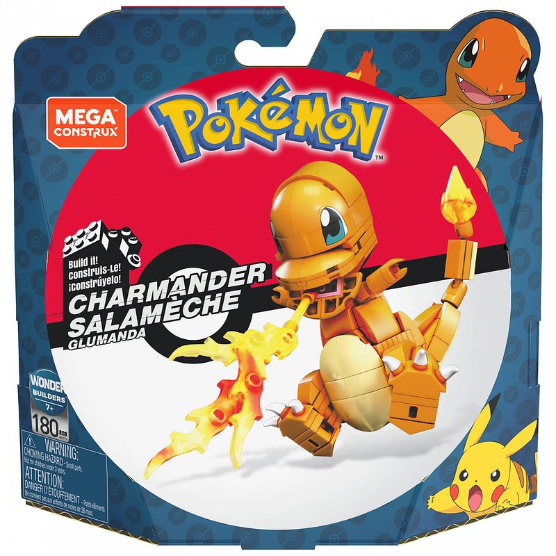 Foto van Mega construx constructiespeelgoed charmander junior 180-delig