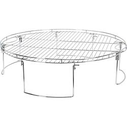 Foto van Bbq collection/barbecue rooster grill - rond - opzet verhoger - metaal - dia 65 x h17 cm - barbecueroosters