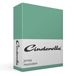 Foto van Cinderella jersey hoeslaken - 100% gebreide jersey katoen - lits-jumeaux (180x210/220 cm) - mineral