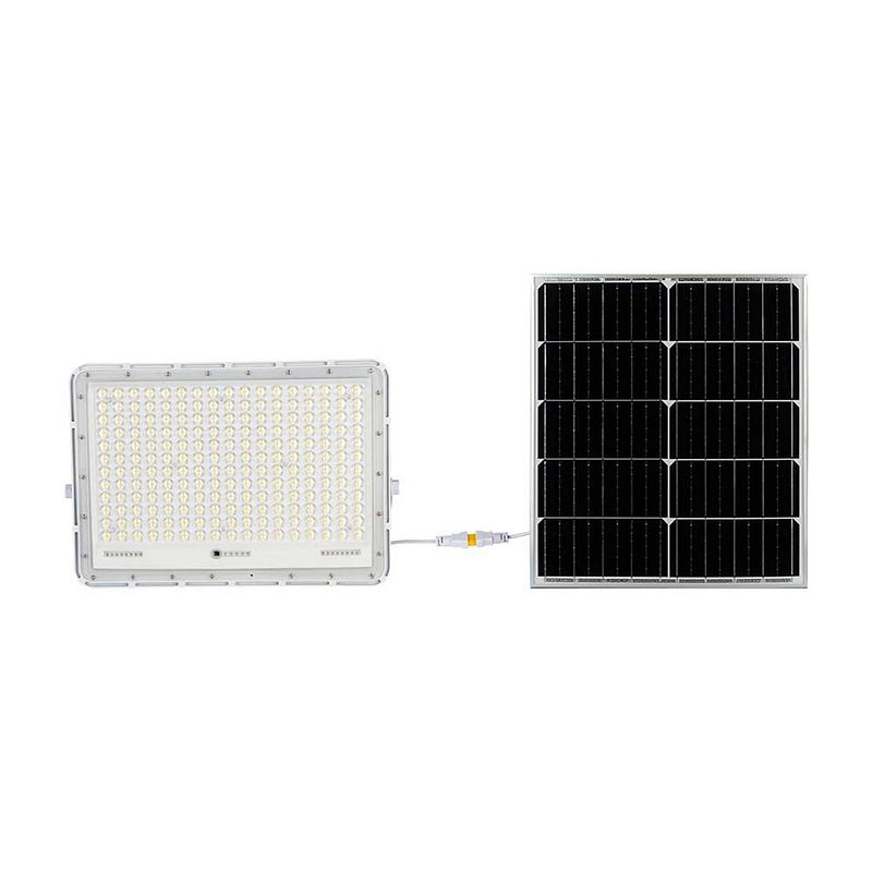 Foto van V-tac vt-240w led solar floodlight - 4000k - 20000mah - 3m kabel -