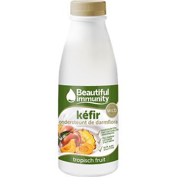 Foto van Beautiful immunity kefir ondersteunt de darmflora tropisch fruit 500 ml bij jumbo