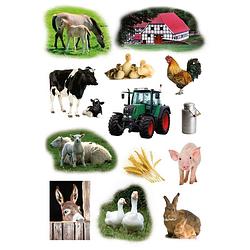 Foto van 39x boerderij dieren stickers - stickers