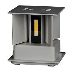 Foto van V-tac wandlamp vt-759 led 6w 3000k 10 x 10 cm ip65 grijs