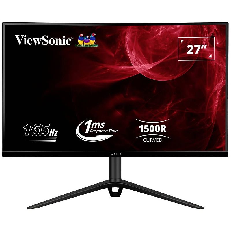 Foto van Viewsonic vx2718-pc-mhdj led-monitor 68.6 cm (27 inch) energielabel f (a - g) 1920 x 1080 pixel full hd 1 ms hdmi, displayport, audio, stereo (3.5 mm jackplug)