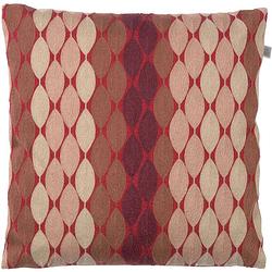 Foto van Dutch decor adam - sierkussen bordeaux multi 45x45 cm - rood - rood