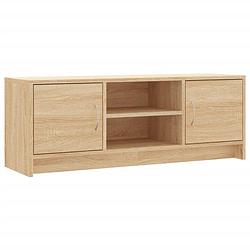 Foto van The living store tv-meubel sonoma eiken - 102 x 30 x 37.5 cm - trendy ontwerp