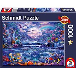 Foto van Schmidt legpuzzel maanlicht oase karton 1000 stukjes