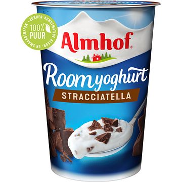 Foto van Almhof roomyoghurt stracciatella 500g bij jumbo