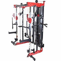 Foto van Gorilla sports multistation power rack met gewichten