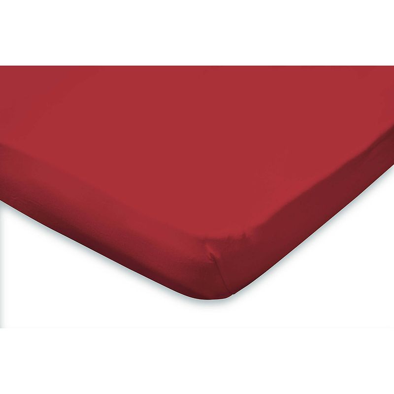 Foto van Elegance topper hoeslaken jersey katoen - rood 160x210/220cm