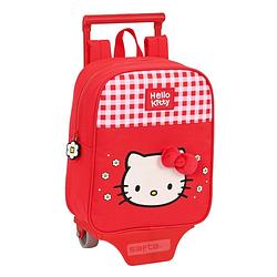 Foto van Schoolrugzak met wielen hello kitty spring rood (22 x 27 x 10 cm)