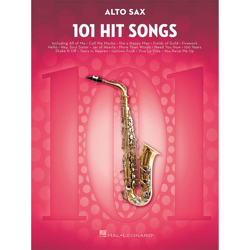 Foto van Hal leonard 101 hit songs alto sax