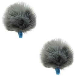 Foto van Radius mini urchin grey (pair) windscherm voor dasspeldmicrofoons (set van 2)