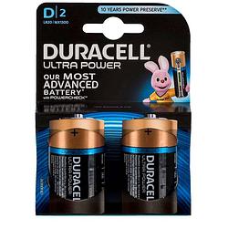 Foto van Duracell ultra power d alkaline batterijen - 2 stuks