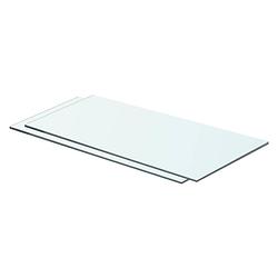 Foto van Vidaxl schappen 2 st 60x25 cm glas transparant