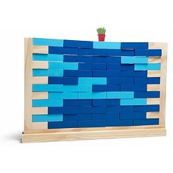 Foto van Bs toys muurspel 50 x 34 cm hout blauw