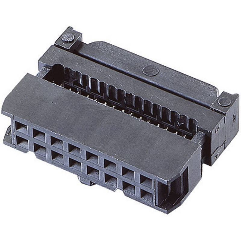 Foto van Bkl electronic 10120114 pinconnector met trekonlasting rastermaat: 2.54 mm totaal aantal polen: 20 aantal rijen: 2 1 stuk(s)