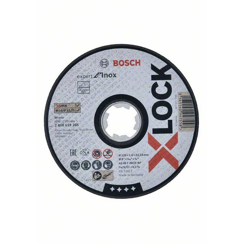 Foto van Bosch accessories bosch 2608619265 doorslijpschijf recht 125 mm 22.23 mm 1 stuk(s)