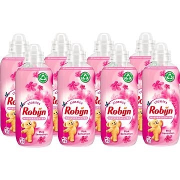 Foto van Robijn classics wasverzachter pink sensation 8 x 33 wasbeurten aanbieding bij jumbo | 30% korting