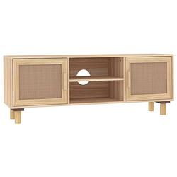 Foto van The living store tv kast - klassieke - meubel - 105x30x40 cm - bruin hout