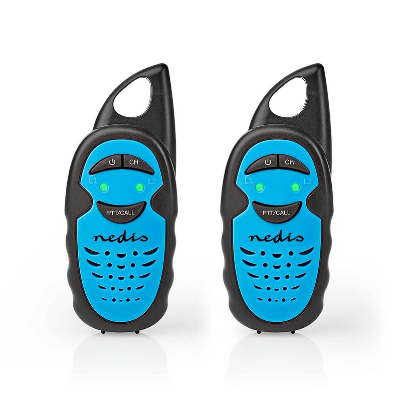 Foto van Nedis walkie talkie set - wltk0300bu - blauw