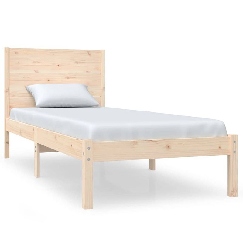 Foto van The living store bedframe massief grenenhout 100x200 cm - bed