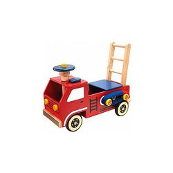 Foto van I'sm toy loop/duwwagen brandweer - rood