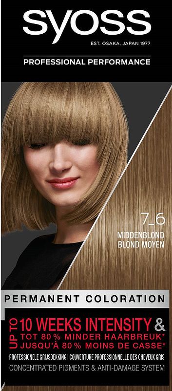 Foto van Syoss color salonplex 7-6 middenblond