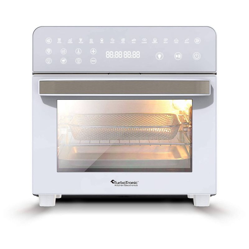 Foto van Turbotronic afo14 airfryer xxl en oven met 13 kookprogramma's - 14 liter - wit