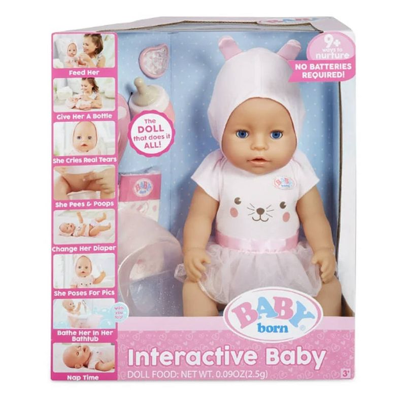 Foto van Baby born interactieve pop met outfit