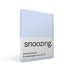 Foto van Snoozing - kussenslopen - set van 2 - percal katoen - 60x70 - hemel