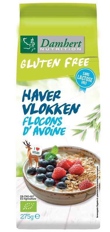 Foto van Damhert gluten free havervlokken