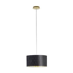 Foto van Eglo design dolorita - hanglamp - ø50cm - messing - zwart, goud