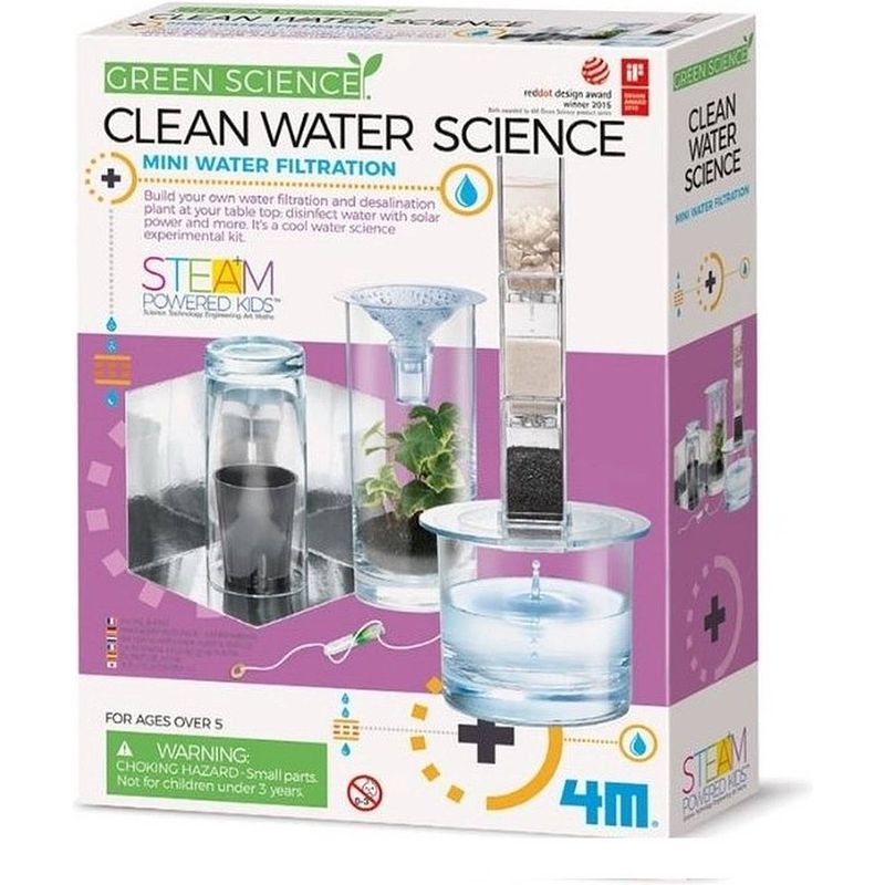 Foto van 4m kidzlabs green science: waterfilter