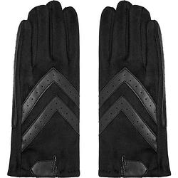 Foto van Handschoenen dames handschoenen warm touch zwart - trendy handschoenen voor winter suède look- touchscreen handschoenen
