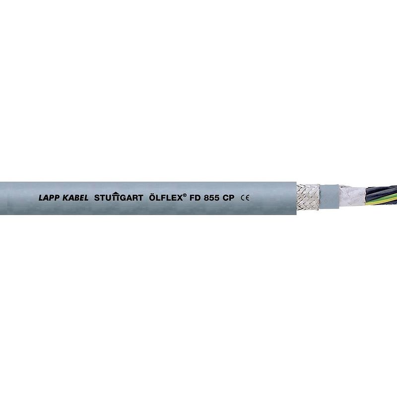 Foto van Lapp 27612-100 geleiderkettingkabel ölflex® fd 855 cp 20 g 0.50 mm² grijs 100 m