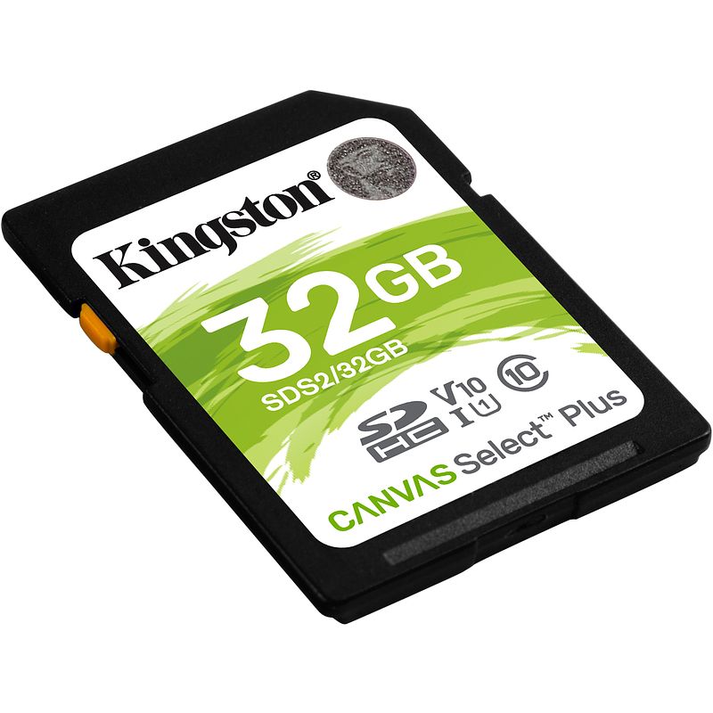 Foto van Kingston canvas plus sd 32gb geheugenkaart