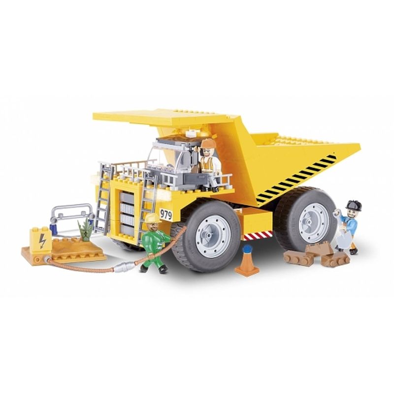 Foto van Cobi kiepwagen bouwstenen set - constructiespeelgoed