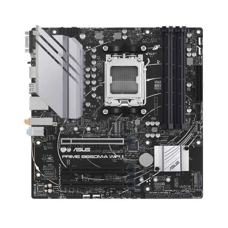 Foto van Asus prime b650m-a wifi ii moederbord socket #####amd am5 vormfactor micro-atx moederbord chipset amd® b650